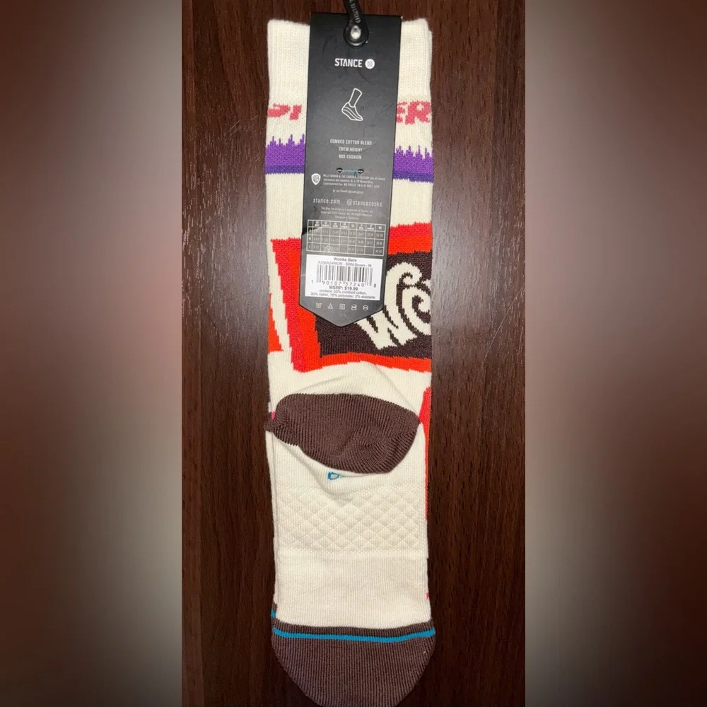 WILLY WONKA STANCE NOVELTY CREW SOCKS NWT MEN’S SHOE SIZE 6-8.5